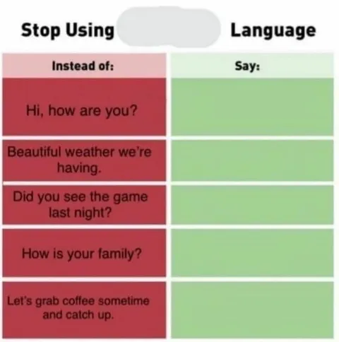 Stop Using Small Talk Language