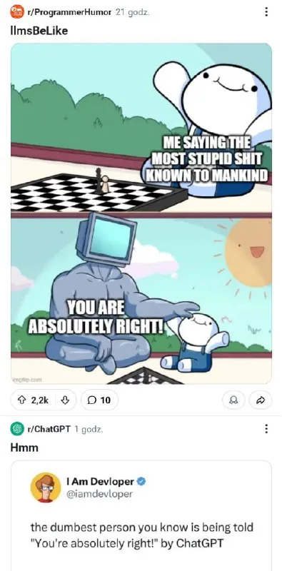 ChatGPT Agrees With Everything