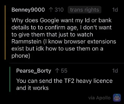 TF2 Heavy Age Verification