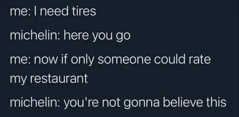 Michelin Rates My Restaurant