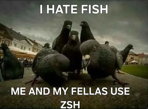 Pigeons Use Zsh