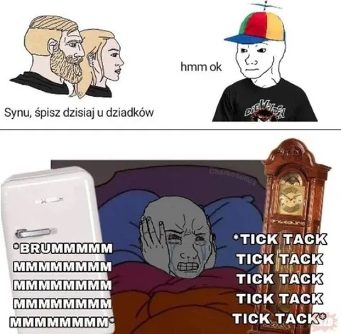 Synu, śpisz dzisiaj u dziadków