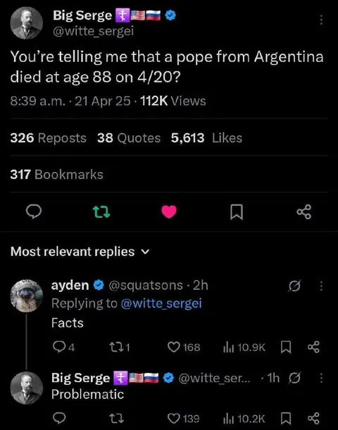 Pope Dies on 4/20