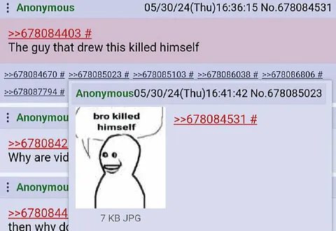 Bro Killed Himself Drawing
