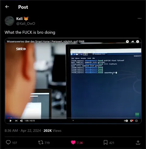 What the FUCK is bro doing