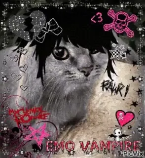 Emo Vampire Cat