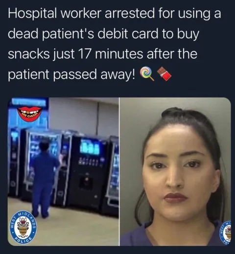 Dead Patient Snack Theft