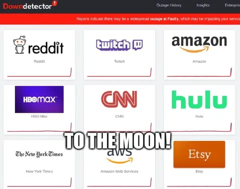 Outage Reports Go to the Moon