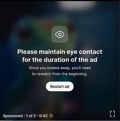 Please Maintain Eye Contact Ad