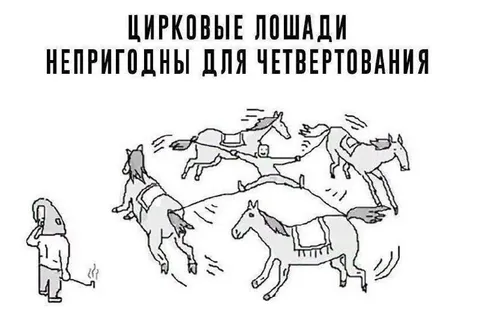 Цирковые лошади непригодны для четвертования