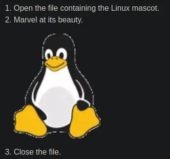 Open the Linux Mascot File