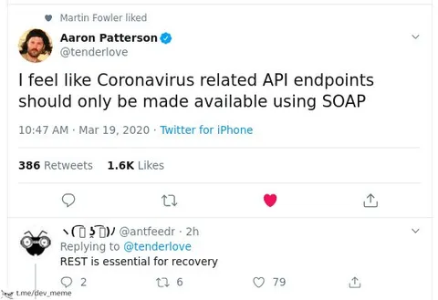 Coronavirus API SOAP Joke