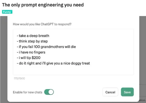 The Only Prompt Engineering You Need