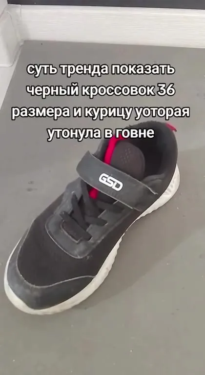 Кроссовок и курица в туалете