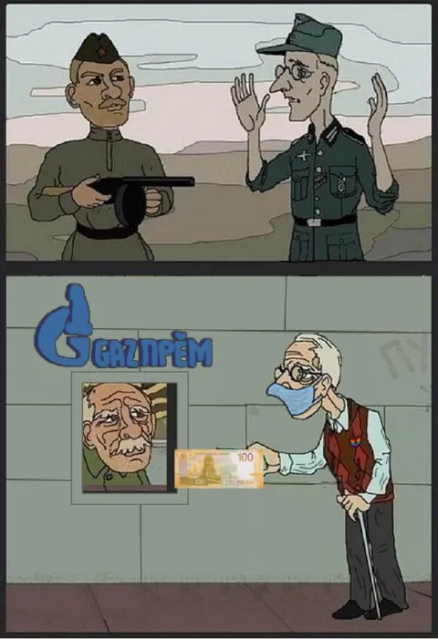 Старик платит за портрет