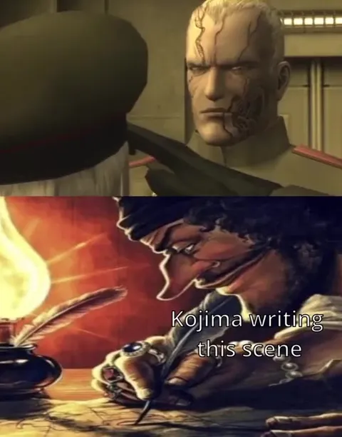 Kojima Writing This Scene