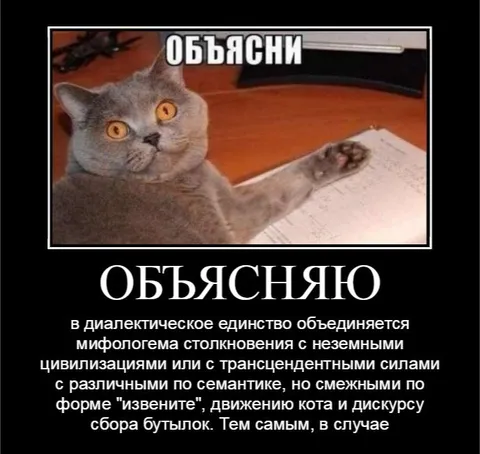Кот объясняет диалектическое единство