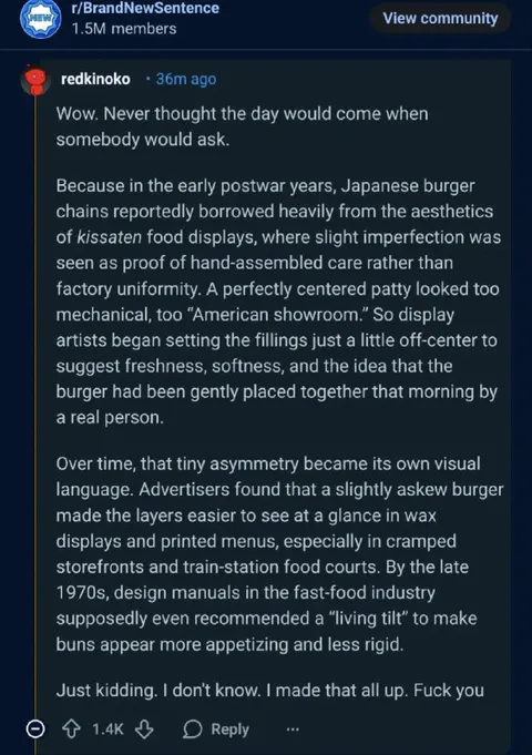The Burger Asymmetry Explanation