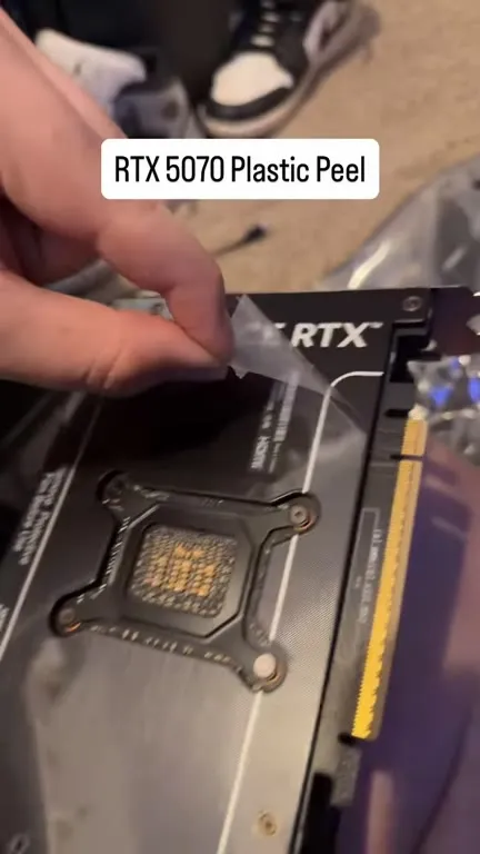RTX 5070 Plastic Peel