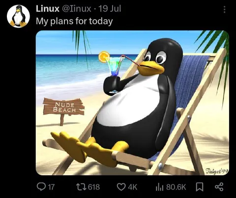 Tux’s Plans for Today