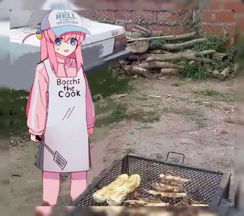 Bocchi the Cook at the Grill