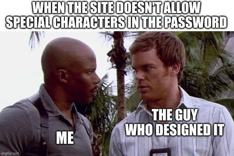 Special Characters Password Argument
