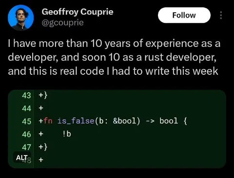 Ten Years of Rust Experience