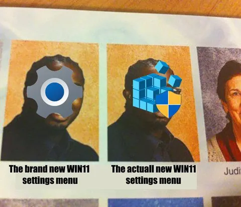 Windows 11 Settings Menu Meme