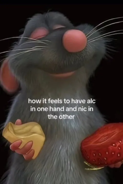 Alcohol and Nicotine in Hand