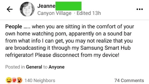 Smart Refrigerator Broadcasts Porn