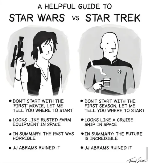 A Helpful Guide to Star Wars vs Star Trek