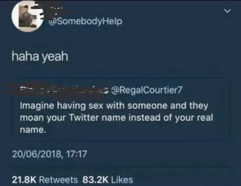 Twitter Name During Sex