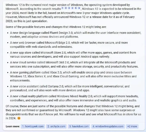 Fake Windows 12 Feature List