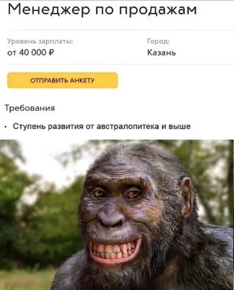 Ступень развития от австралопитека