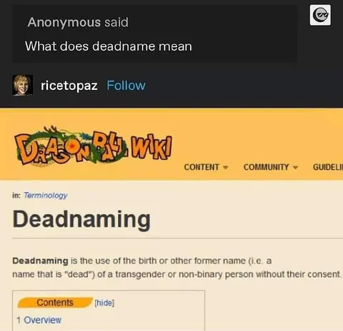 What Does Deadname Mean
