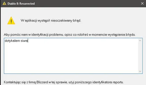 Dotykałem siurą — nieoczekiwany błąd