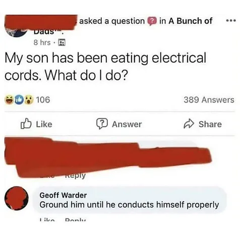Ground Him Until He Conducts Properly
