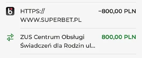 ZUS finansuje Superbet