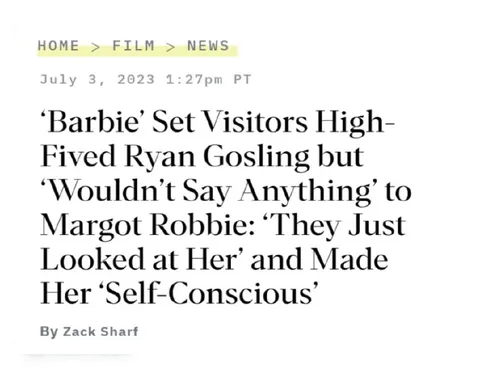 Barbie Set Visitors Stare at Margot Robbie