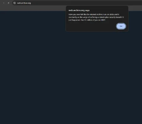 Internet Archive Security Breach Joke