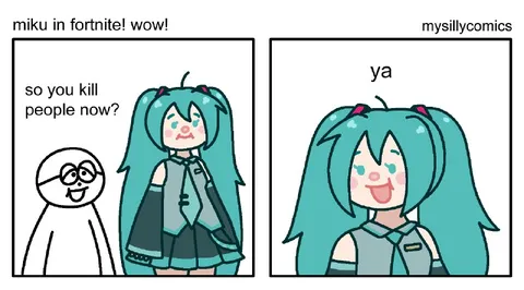 Miku in Fortnite Says Ya