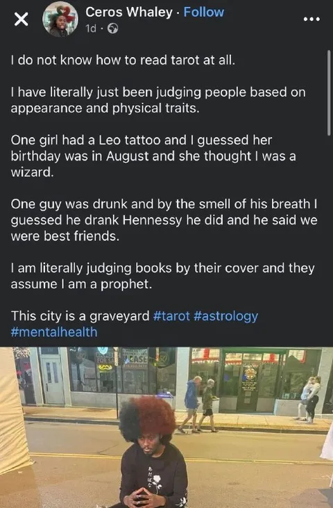 Tarot Reader Judges Everyone