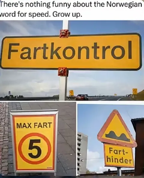 Norwegian Fart Road Signs