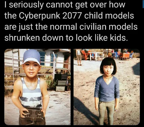 Cyberpunk 2077 Child Models