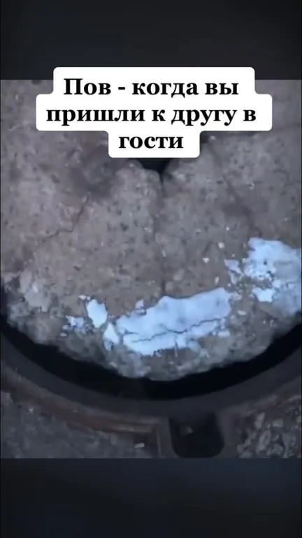 Пришёл к другу в гости через люк