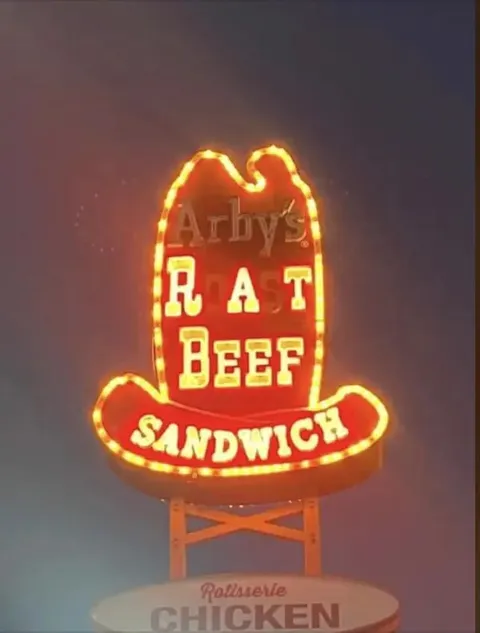 Arby's Eat Beef Sandwich Sign