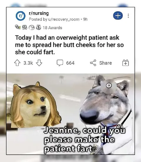 Patient Asked to Fart