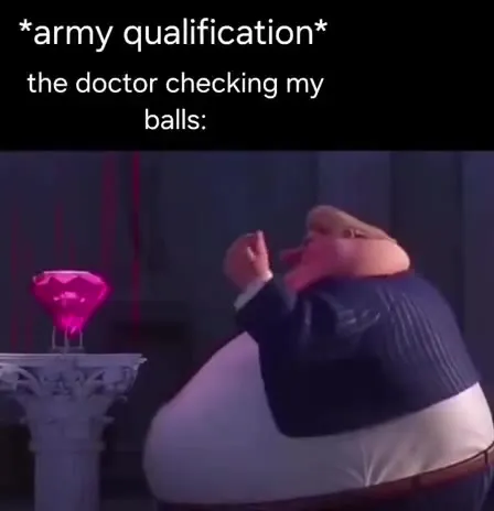 Army Qualification Doctor Checks My Balls