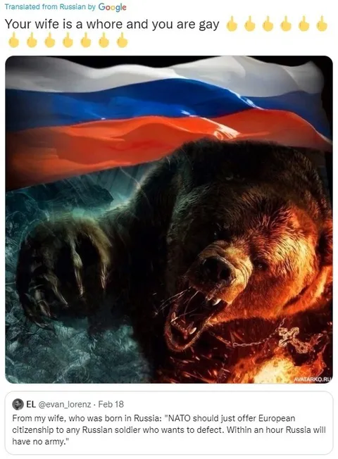 Russian Bear Defection Joke