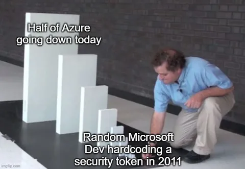 Microsoft Dev Hardcodes Security Token